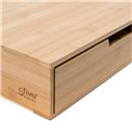 Bamboo capsule drawer,  H8x34.5x30.5cm