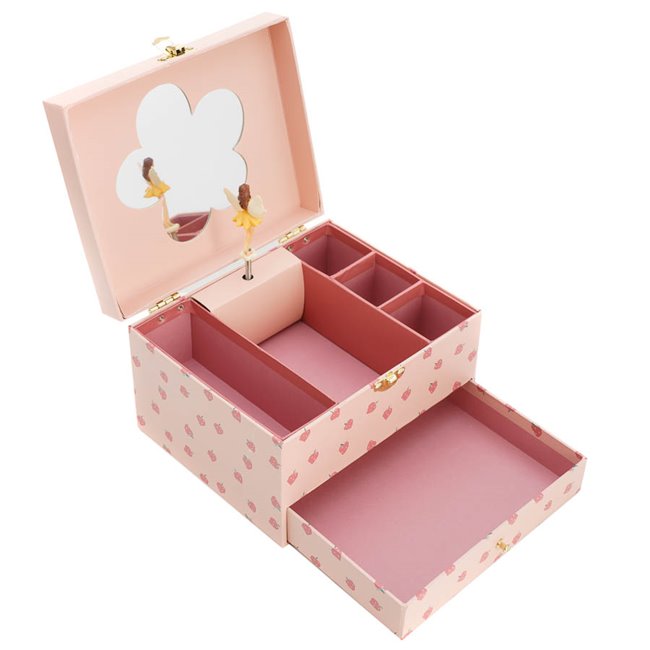 Music jewelry box Summer, pink, H12.5x19.2x15.5cm