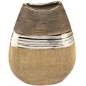 Vase Bradora, beige, ceramic, H25.5x20.5x10cm