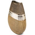 Vase Bradora, beige, ceramic, H25.5x20.5x10cm