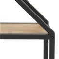 Wall shelf Aford, black/natural, H77x77x20cm