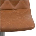 Bar stool Amu, brown, H110x40x48.5cm, seat h.-61-82cm