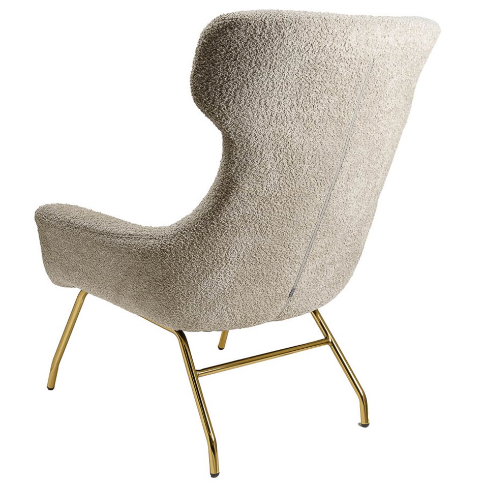 Armchair Sanday, taupe, H103x92x82cm