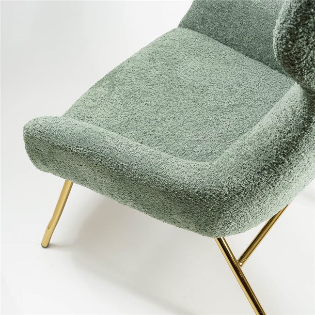 Armchair Sanday, olive green, H103x92x82cm