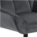 Resting chair Paris, dark grey, H88x73x82cm