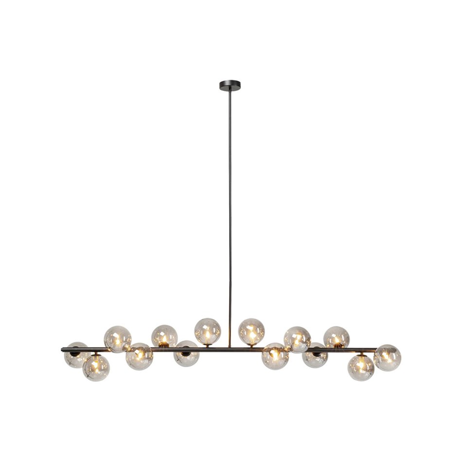 Pendant lamp Scala Balls, black, 138x155x28cm