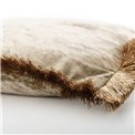 Pillow Jumis, brown, velvet, 50x50cm