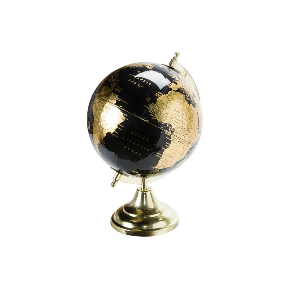 Decor Globe, black, H33cm