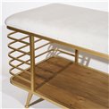 Bench Mariotto,  beige, 120x40x47cm