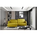 Kampinė sofa Elorelle L, Omega 68, geltona sp., H105x225x160