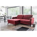 Corner sofa Elorelle L, Rivera 59, red, H105x225x160