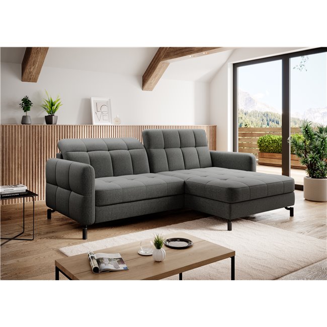 Corner sofa Elorelle R, Sawana 21, gray, H105x225x160