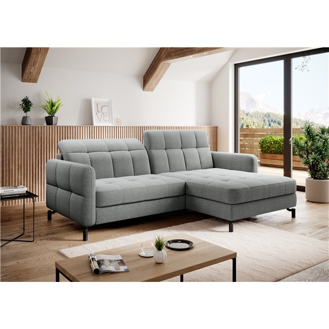 Corner sofa Elorelle R, Inari 91, gray, H105x225x160