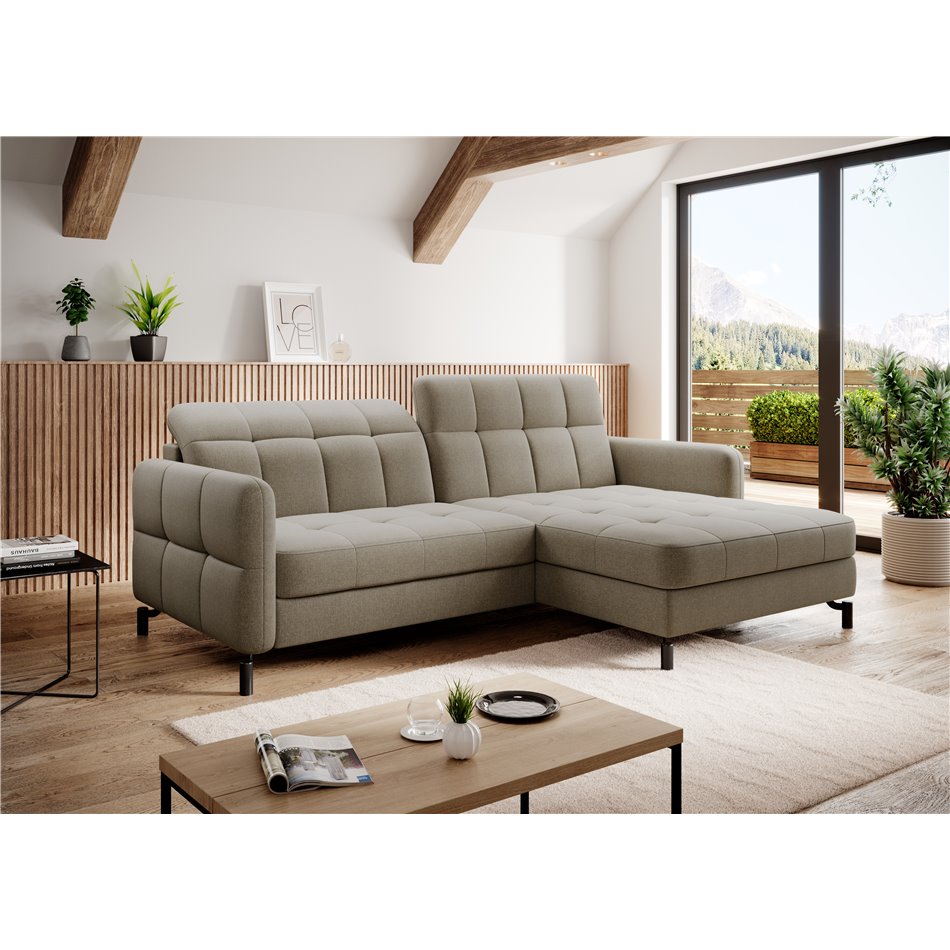 Corner sofa Elorelle R, Inari 23, beige, H105x225x160