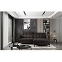 Corner sofa Elorelle R, Mat Velvet 29, brown, H105x225x160