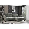 Corner sofa Elorelle R, Monolith 85, gray, H105x225x160