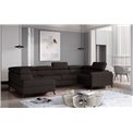 Corner sofa Elscada L, Sawana 26, brown, H98x330x200