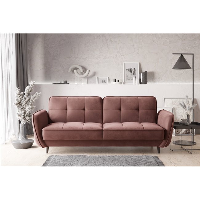 Sofa lova Ellis , Lukso 24, rausva sp., H83x220x90