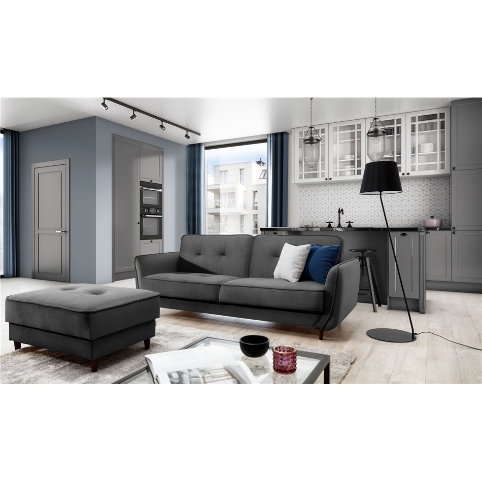 Sofa bed Ellis , Monolith 97, gray, H83x220x90