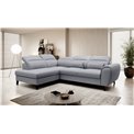 Corner sofa Elnoble L, Poco 4, gray, H100x255x201