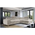 Corner sofa Elaurence R, Paros 02, beige, H92x278x205