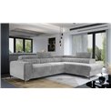 Corner sofa Elaurence R, Paros 05, gray, H92x278x205