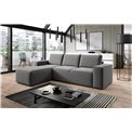 Corner sofa Elsilla L, Gojo 5, gray, H95x302x204