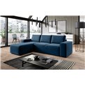 Corner sofa Elsilla L, Lukso 40, blue, H95x302x204