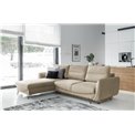 Corner sofa Elsilva L, Nube 20, light brown, H100x276x201