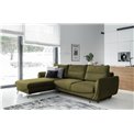 Corner sofa Elsilva L, Nube 33, green, H100x276x201