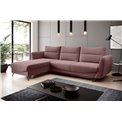 Corner sofa Elsilva L, Velvetmat 24, pink, H100x276x201