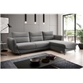 Corner sofa Elsilva R, Gojo 5, gray, H100x276x201