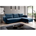 Corner sofa Elsilva R, Lukso 40, blue, H100x276x201