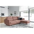 Corner sofa Elsilva R, Nube 24, pink, H100x276x201