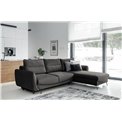 Corner sofa Elsilva R, Nube 5, gray, H100x276x201