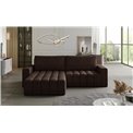 Corner sofa Ebonett L, Dora 28, brown, H92x250x175