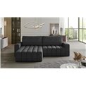 Corner sofa Ebonett L, Dora 96, gray, H92x250x175