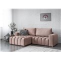 Corner sofa Ebonett L, Monolith 63, pink, H92x250x175