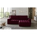 Corner sofa Ebonett R, Mat Velvet 68, purple, H92x250x175