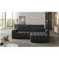 Corner sofa Ebonett R, Monolith 97, gray, H92x250x175