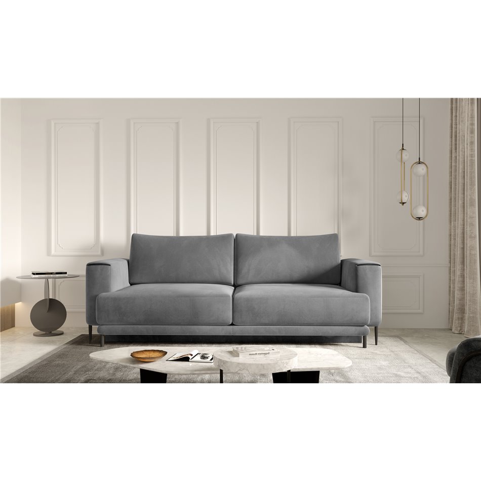 Sofa bed Edalia , Sola 6, gray, H90x260x95