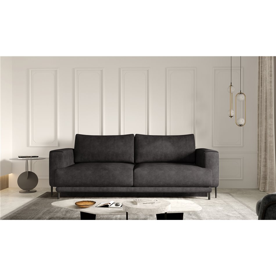 Sofa bed Edalia , Leve 6, gray, H90x260x95