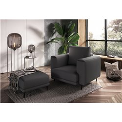 Armchair Edalia, Loco 06, gray, H90x105x95