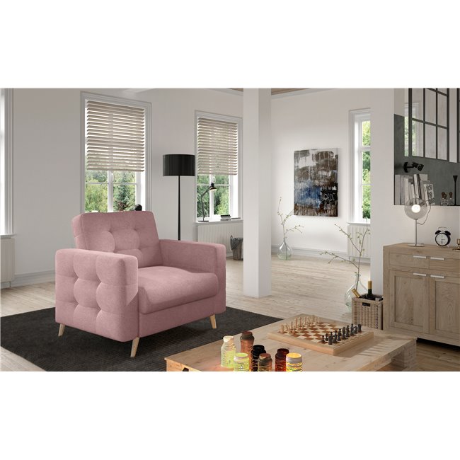 Armchair Elsgard , Soro 61, pink, H88x105x92