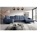 Corner sofa Elneviro L, Gojo 40, blue, H77x350x201