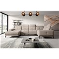 Corner sofa Elneviro R, Sola 18, beige, H77x350x201