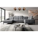 Corner sofa Elneviro R, Sola 6, gray, H77x350x201