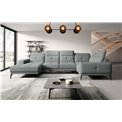 Corner sofa Elneviro R, Vero 4, gray, H77x350x201