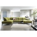 Corner sofa Elretan L, Loco 33, green, H107x350x205