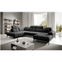 Corner sofa Elretan L, Nube 6, gray, H107x350x205